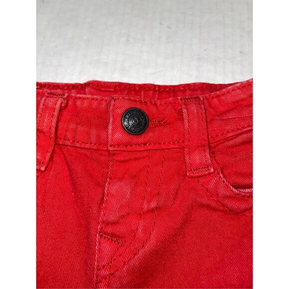 True Religion‎ Jeans Boys 4 Red Billy Straight Leg Flap Pocket Hip Hop Denim A39 - Picture 7 of 9